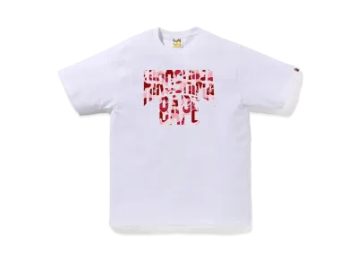 A BATHING APE Bape Store Hiroshima NYC Logo Tee "White"