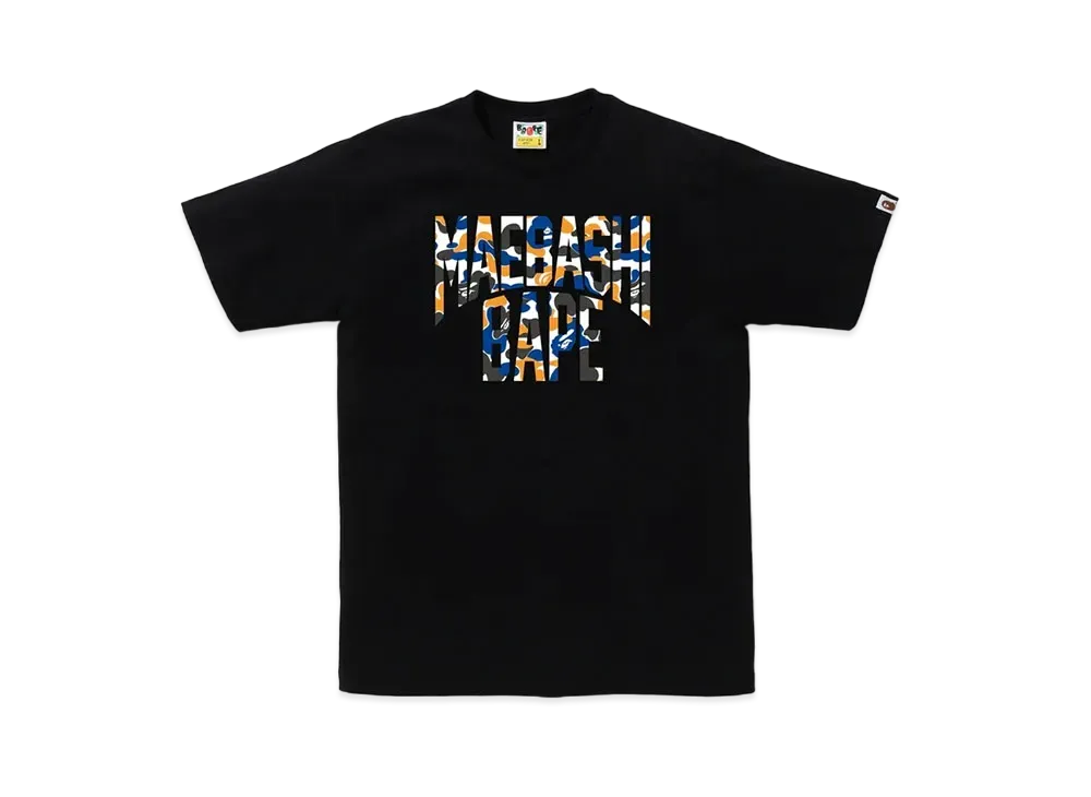 A BATHING APE Bape Store Maebashi NYC Logo Tee "Black"