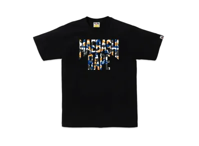 A BATHING APE Bape Store Maebashi NYC Logo Tee "Black"