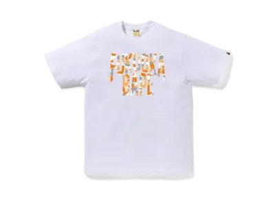 A BATHING APE Bape Store Fukuoka NYC Logo Tee "White"