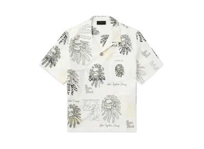 A BATHING APE Bape Black Bape Graphic Stitch Shirt "White"