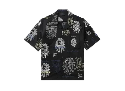 A BATHING APE Bape Black Bape Graphic Stitch Shirt "Black"
