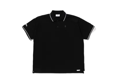 A BATHING APE Bape Black One Point Logo Polo "Black"