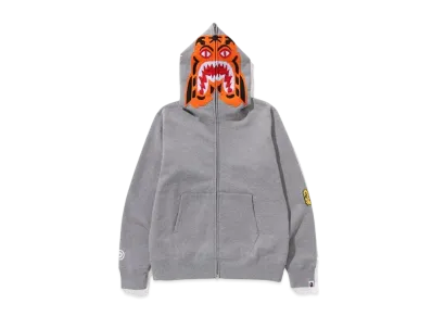 A BATHING APE Tiger Full Zip Hoodie "Gray"