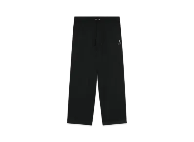 A BATHING APE Bape Black Easy Pants With Logo Hem Tape "Black"