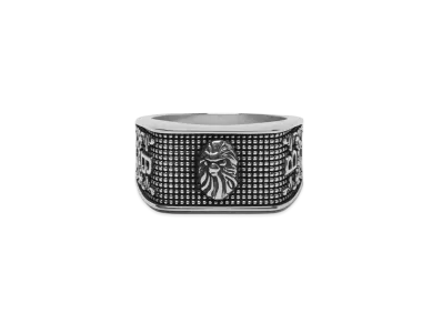 A BATHING APE Bape Black Ring #2 "Silver"