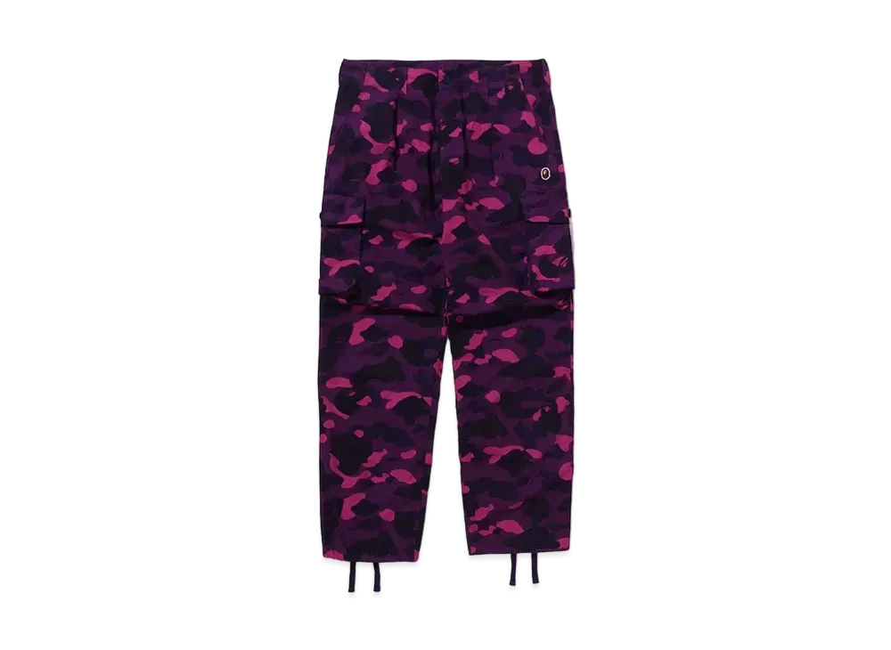 A BATHING APE Color Camo 6 Pocket Pants "Purple"