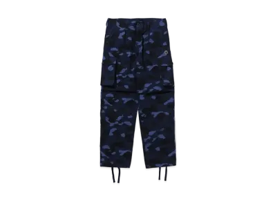 A BATHING APE Color Camo 6 Pocket Pants "Navy"