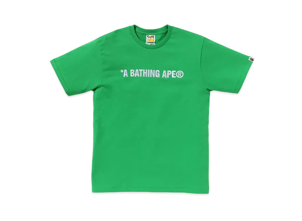 A BATHING APE Logo Tee "Green"