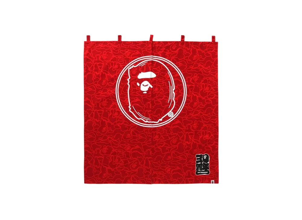 A BATHING APE Bape 30th Anniv. Camo Noren "Red"