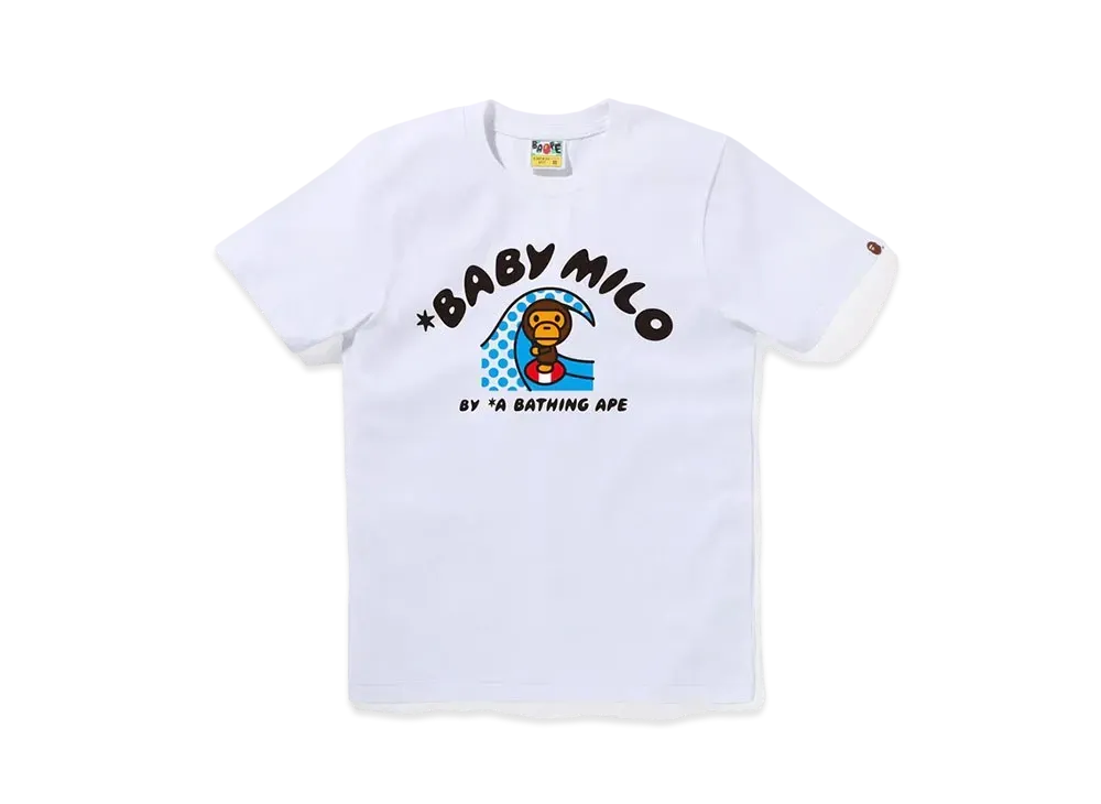 A BATHING APE Baby Milo Surf Tee "White"