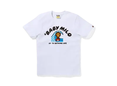 A BATHING APE Baby Milo Surf Tee "White"