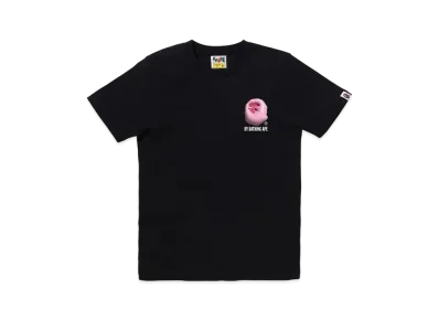 A BATHING APE 3D Art Ape Head Tee "Black/Pink"