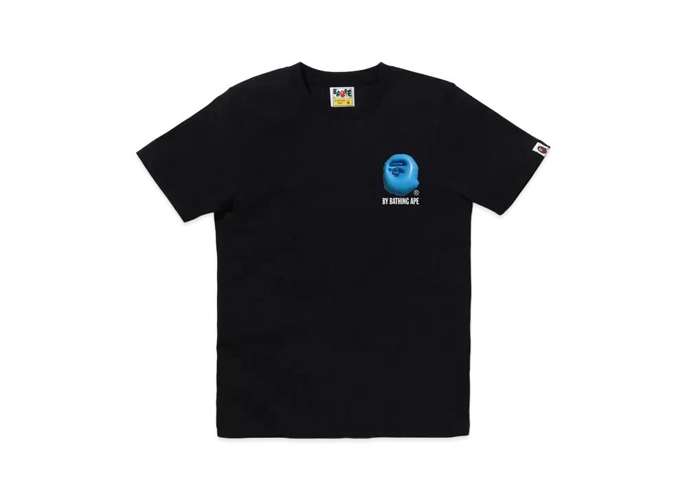 A BATHING APE 3D Art Ape Head Tee "Black/Blue"