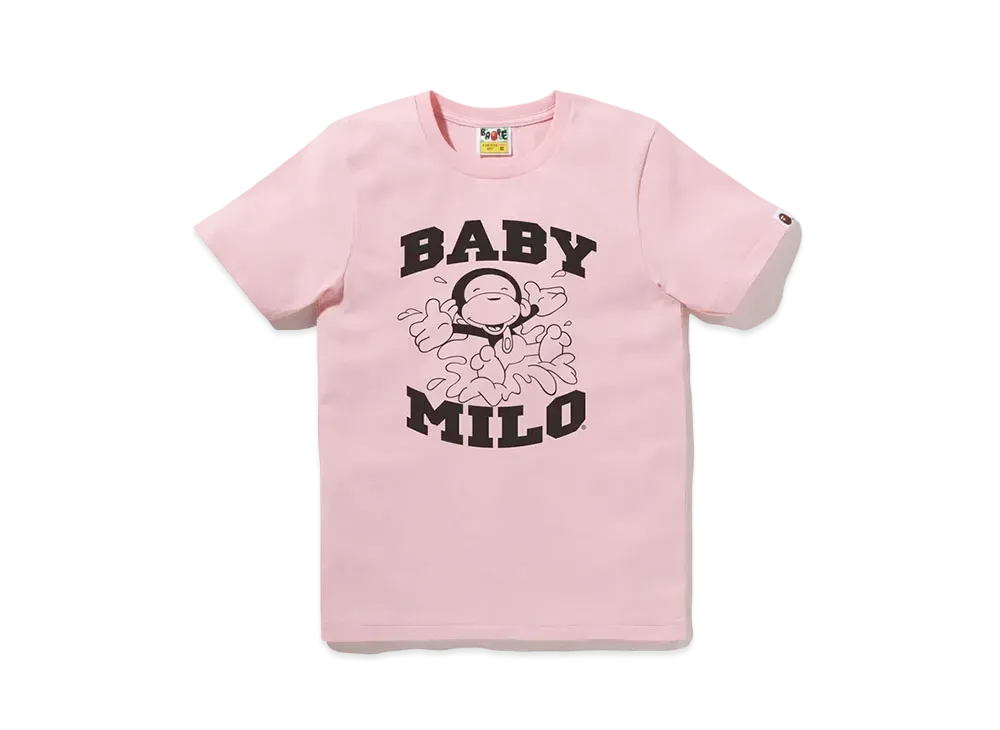 A BATHING APE Milo Playing In The Water Tee "Pink"