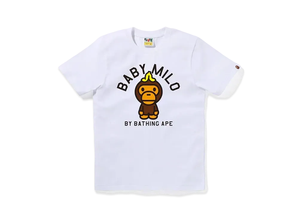 A BATHING APE Banana On Baby Milo Tee "White"