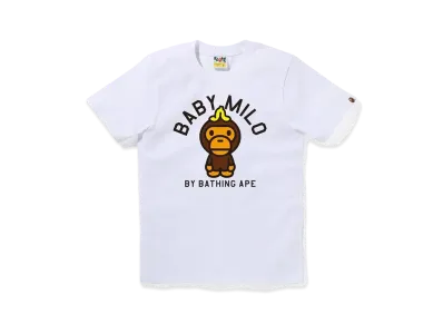 A BATHING APE Banana On Baby Milo Tee "White"