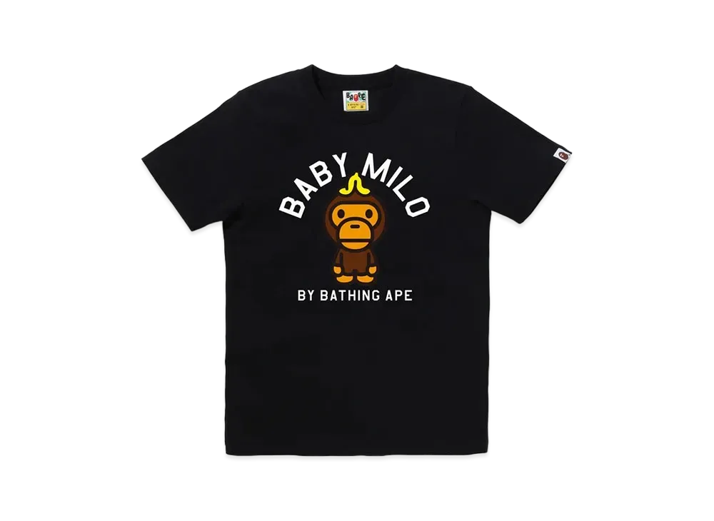 A BATHING APE Banana On Baby Milo Tee "Black"