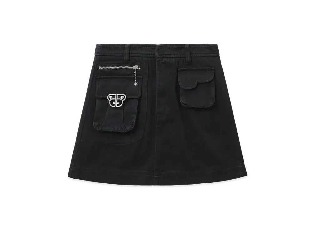 A BATHING APE Bapy Cargo Miniskirt "Grey"
