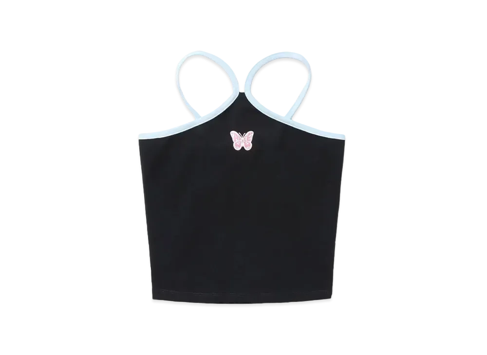 A BATHING APE Printed Halterneck Tank Top "Charcoal"