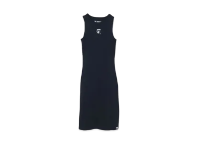 A BATHING APE Ape Face Tank Top Onepiece "Navy"