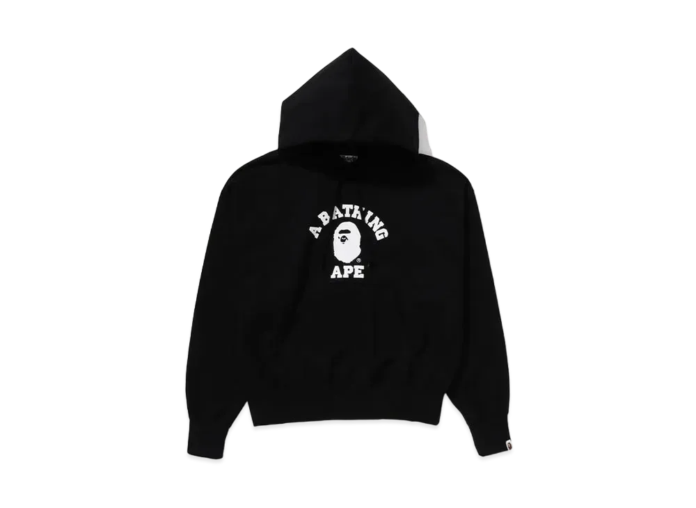 A BATHING APE College Pullover Hoodie "Black"