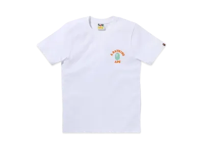 A BATHING APE College One Point Tee "White"