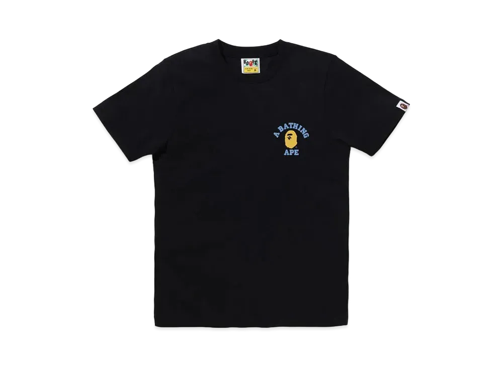 A BATHING APE College One Point Tee "Black"