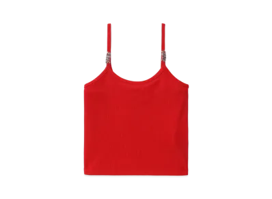 A BATHING APE Ribbed Vest Top "Red"