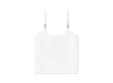 A BATHING APE Ribbed Vest Top "White"