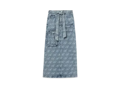 A BATHING APE Belted Cargo Maxi Skirt Pattern "Lightindi"