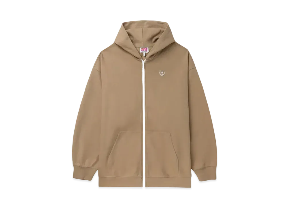 A BATHING APE Oversized Hoodie Jacket "Beige"