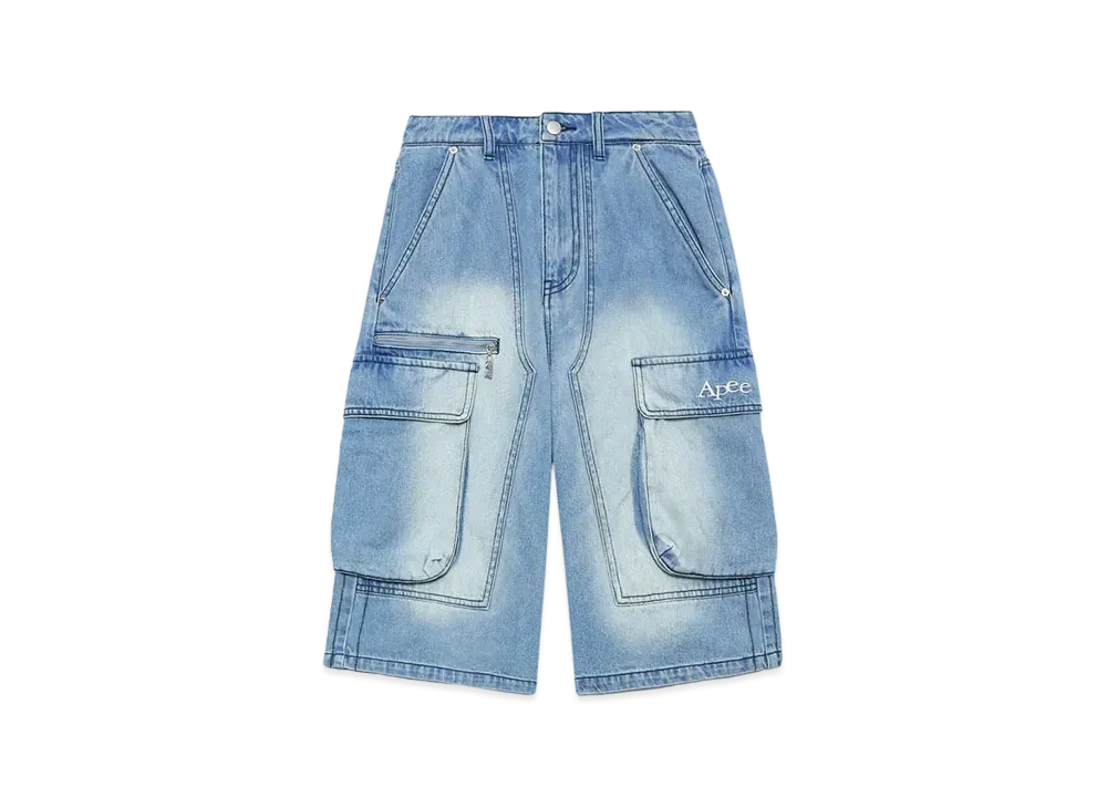 A BATHING APE Knee Length Cargo Shorts "Lightindi"