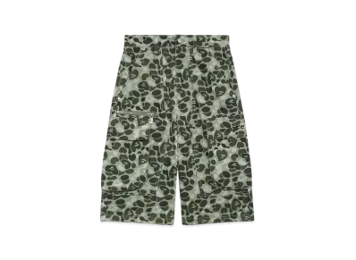 A BATHING APE Knee Length Cargo Shorts "Green"
