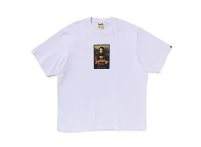 A BATHING APE Art Print Relaxed Fit Tee "White"
