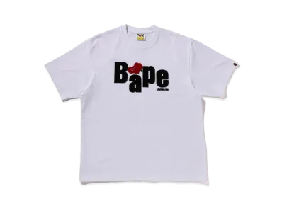 A BATHING APE Heart Ape Head Relaxed Fit Tee "White"