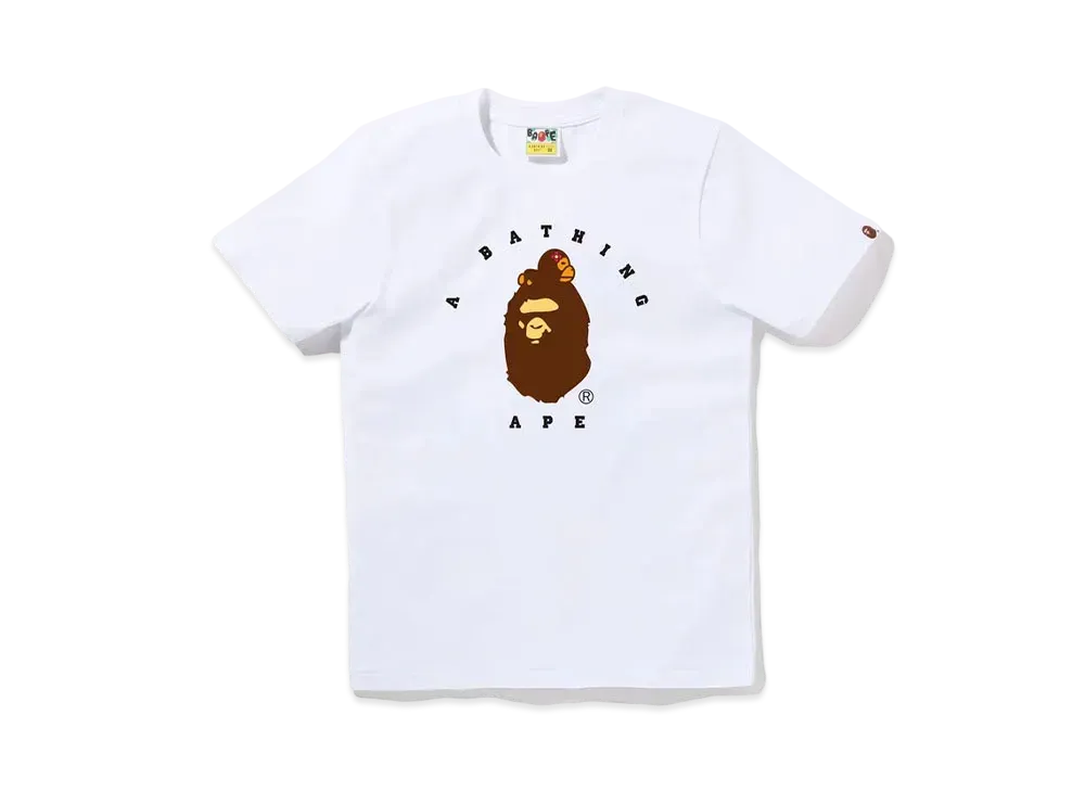 A BATHING APE Lisa On Ape Head Tee "White"