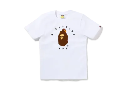 A BATHING APE Lisa On Ape Head Tee "White"
