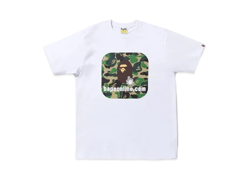 A BATHING APE ABC Camo Bape Online Tee "White"
