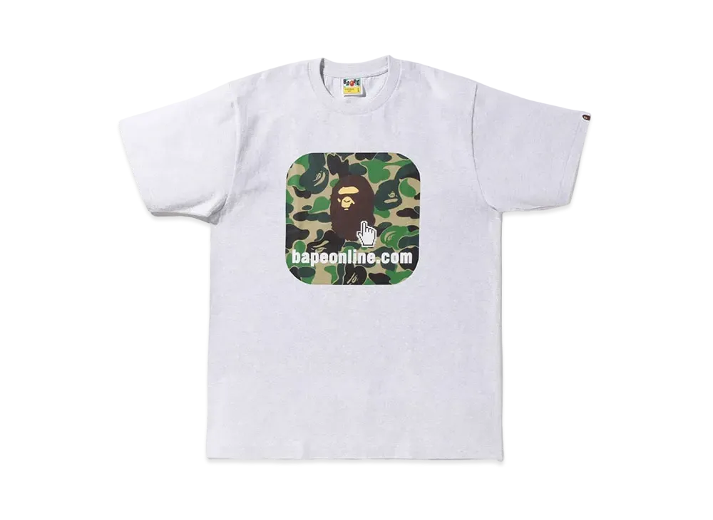 A BATHING APE ABC Camo Bape Online Tee "Gray"