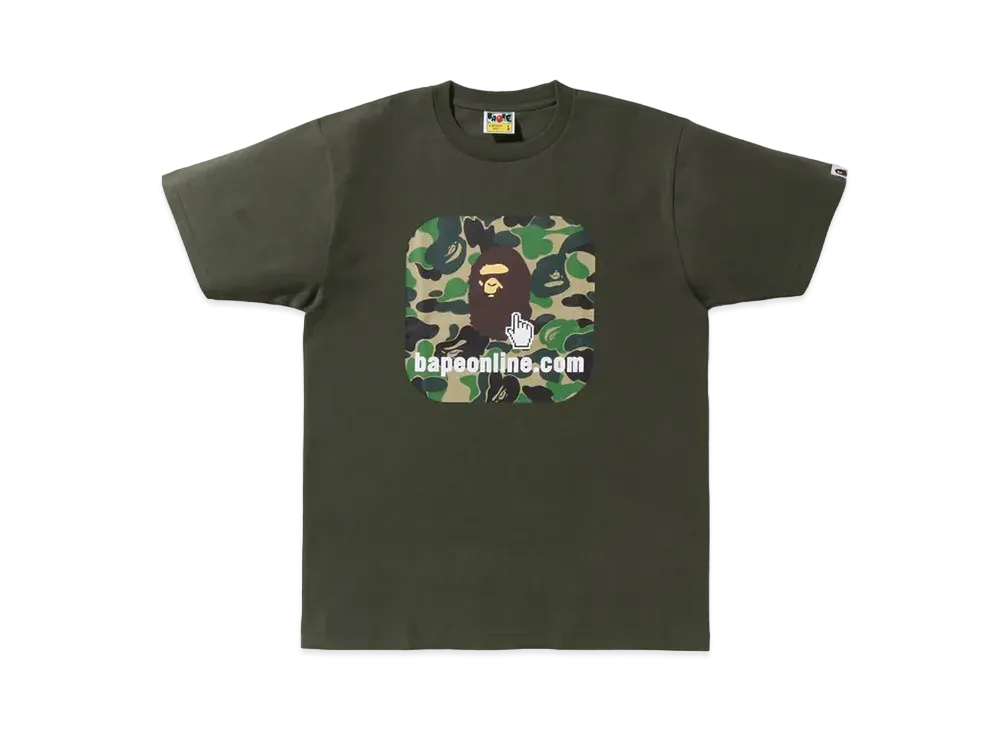 A BATHING APE ABC Camo Bape Online Tee "Olivedrab"
