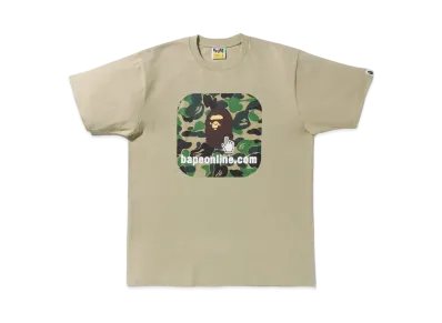 A BATHING APE ABC Camo Bape Online Tee "Beige"