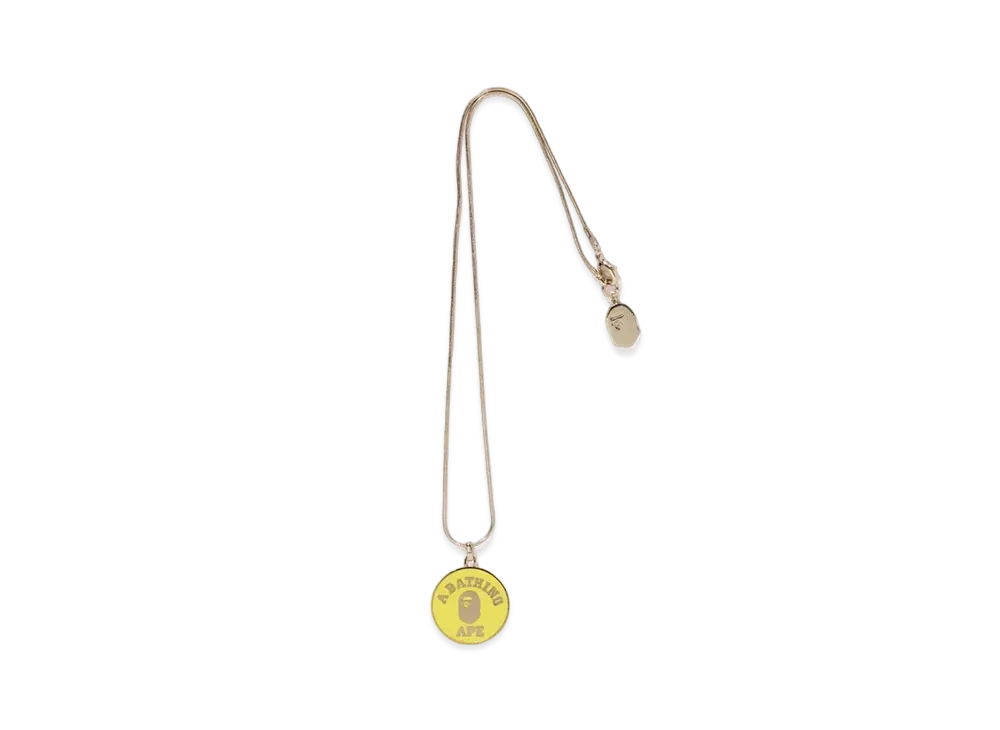 A BATHING APE College Necklace "Yellow"