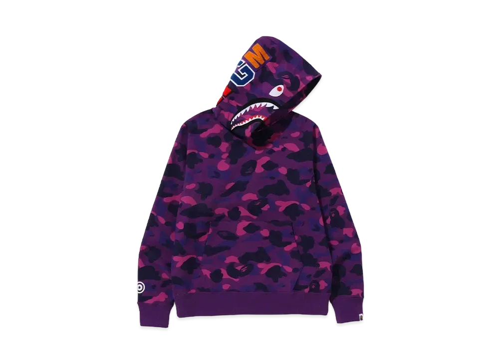 A BATHING APE Shark Pullover Hoodie "Purple"