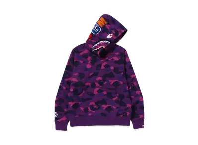 A BATHING APE Shark Pullover Hoodie "Purple"