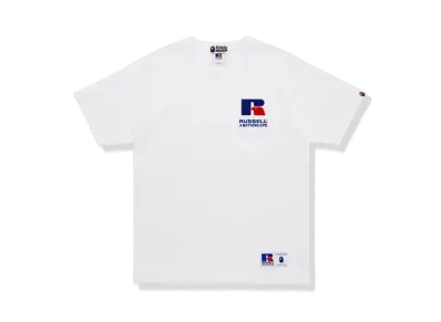 A BATHING APE x RUSSELL College Tee "White"