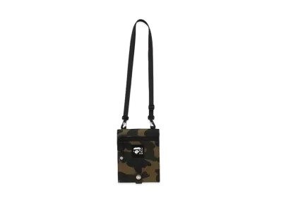 A BATHING APE 1st Camo Cordura Passport Case "Green"