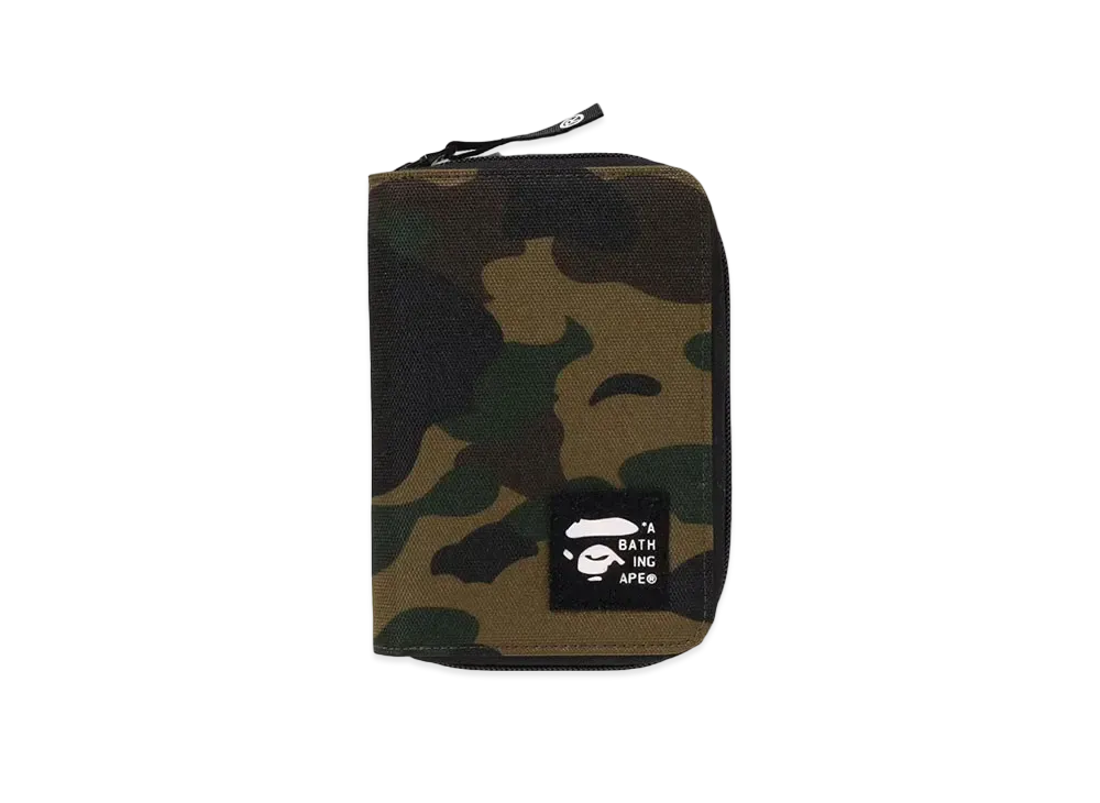 A BATHING APE 1st Camo Cordura Passport Pouch "Green"
