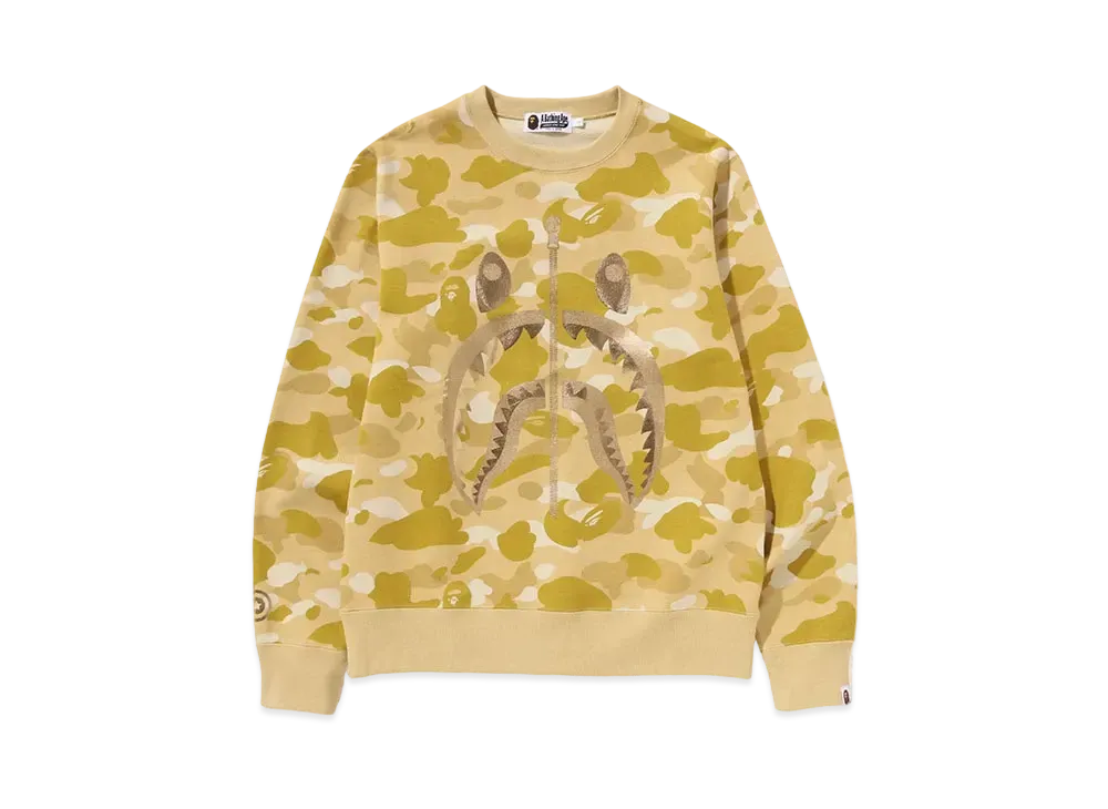 A BATHING APE Shark Crewneck "Yellow"