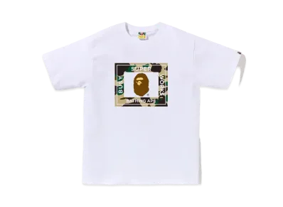 A BATHING APE 1st Camo Super Busy Works Tee "White"